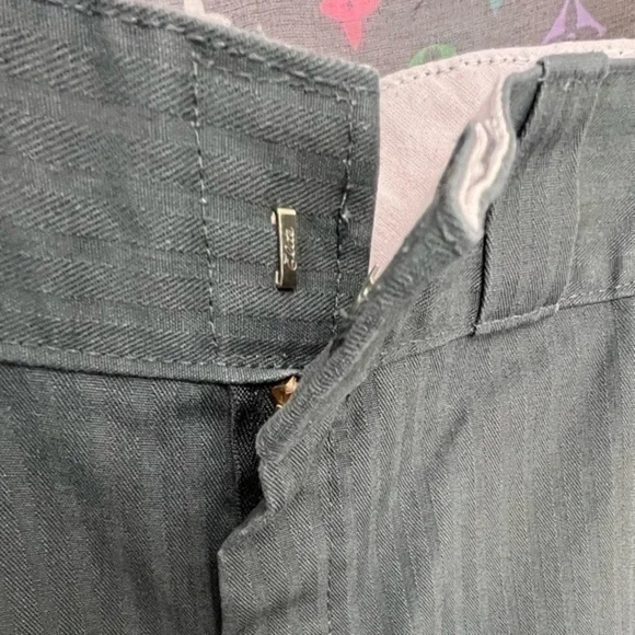 Punk DICKIES Pinstripe Cut Off Shorts Classic Cargo Work Pants 🩸 ★